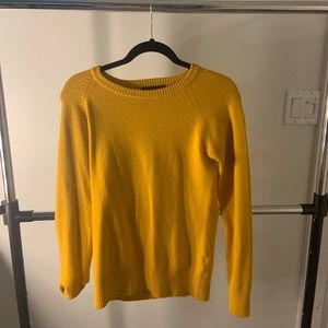 French connection bright yellow sweater! Size small!